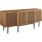 Parker Sideboard in Walnut Veneer & Black Iron