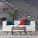 Mingle 2 Piece Loveseat in White Vegan Leather
