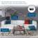 Mingle 3 Piece Sectional Sofa in White Vegan Leather
