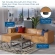 Mingle Sofa and Ottoman Set in Tan Vegan Leather