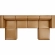 Mingle 4 Piece Sofa and 2 Ottomans Set in Tan Vegan Leather