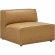 Mingle 8 Piece Sectional Sofa Set in Tan Vegan Leather