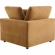 Commix Down Filled Overstuffed 5 Piece Sectional Sofa in Cognac Velvet