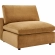 Commix Down Filled Overstuffed 5 Piece Sectional Sofa in Cognac Velvet