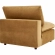 Commix Down Filled Overstuffed 5 Piece Sectional Sofa in Cognac Velvet
