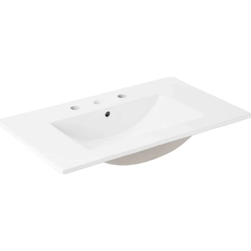 Cayman 30" Bathroom Sink in White Ceramic