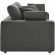 Commix Down Filled Overstuffed Loveseat in Gray Fabric
