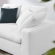 Commix Down Filled Overstuffed Loveseat in Pure White Fabric