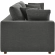 Commix Down Filled Overstuffed Sofa in Gray Fabric
