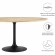 Lippa 60" Dining Table in Natural Wood Finish & Black Metal
