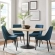 Lippa 60" Dining Table in Natural Wood Finish & Black Metal