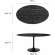 Lippa 60" Oval Dining Table in Black Faux Marble & Metal