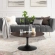 Lippa 36" Coffee Table in Cherry Walnut Finish & Black Metal