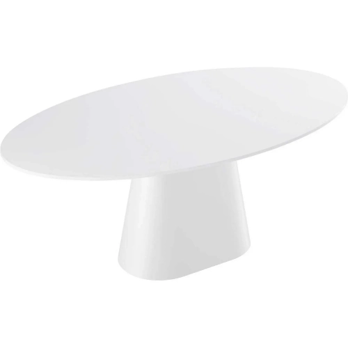 Provision 75" Oval Dining Table in White Finish