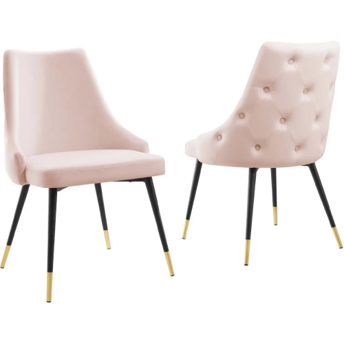 Adorn Dining Chair in Pink Performance Velvet (Set of 2)