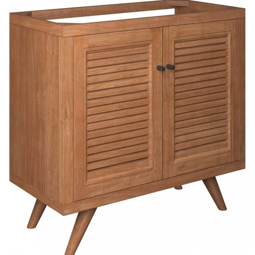 Birdie 36" Bathroom Vanity Cabinet (Sink Not Included) in Natural Finish Teak