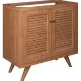 Birdie 36" Bathroom Vanity Cabinet (Sink Not Included) in Natural Finish Teak