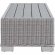 Conway Outdoor 4 Piece Sofa Set in Light Gray Poly Rattan & White Fabric