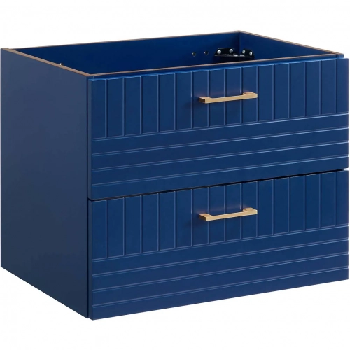 Daybreak 24" Wall Mount Bathroom Vanity in Blue Finish (Sink Not Included)