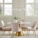 Declare 5 Light 6" Arm Ceiling Pendant Light in White Metal & Brass