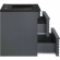 Render 24" Bathroom Vanity in Gray Finish & Black Ceramic