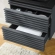 Render 24" Bathroom Vanity in Gray Finish & Black Ceramic
