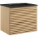 Render 24" Bathroom Vanity in Oak Finish & Black Ceramic