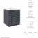 Render 18" Bathroom Vanity in Gray Finish & White Ceramic