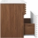 Render 18" Bathroom Vanity in White, Walnut Finish & White Ceramic