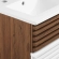 Render 18" Bathroom Vanity in White, Walnut Finish & White Ceramic
