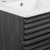 Render 18" Bathroom Vanity in Charcoal Gray Finish & White Ceramic