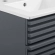 Render 18" Bathroom Vanity in Gray Finish & White Ceramic