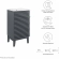Render 18" Bathroom Vanity in Gray Finish & White Ceramic