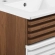 Render 18" Bathroom Vanity in White, Walnut Finish & White Ceramic