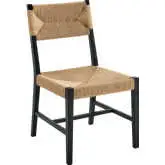 Bodie Dining Chair in Black Wood & Paper Rope