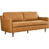 Impart Sofa in Tan Top Grain Leather