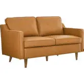 Impart Loveseat in Tan Top Grain Leather