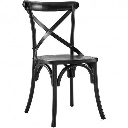 Gear Dining Chair in Black Finish Wood