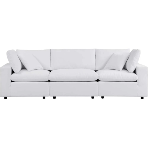 Commix Outdoor Sofa in White Sunbrella&reg; Fabric