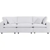 Commix Outdoor Sofa in White Sunbrella&reg; Fabric