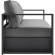 Tahoe Outdoor Sofa in Gray Metal & Charcoal Gray Fabric