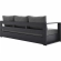 Tahoe Outdoor Sofa in Gray Metal & Charcoal Gray Fabric