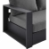 Tahoe Outdoor Sofa in Gray Metal & Charcoal Gray Fabric