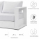 Tahoe Outdoor Sofa in White Metal & White Fabric