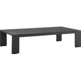 Tahoe Outdoor Coffee Table in Gray Aluminum