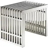 Gridiron Small 19.5" Bench in Stainless Steel