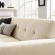 Engage Loveseat in Tufted Beige Herringbone Fabric