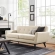 Engage Loveseat in Tufted Beige Herringbone Fabric