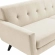 Engage Sofa in Tufted Beige Herringbone Fabric