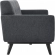 Engage Sofa in Tufted Charcoal Gray Herringbone Fabric